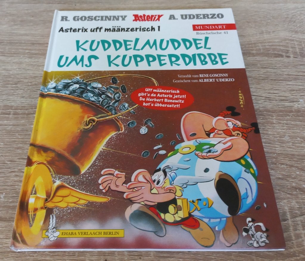 Asterix Kuddelmuddel ums Kupperdibbe (Määnzerisch), Boeken, Eén stripboek, Ophalen of Verzenden, Zo goed als nieuw, Goscinny & Uderzo