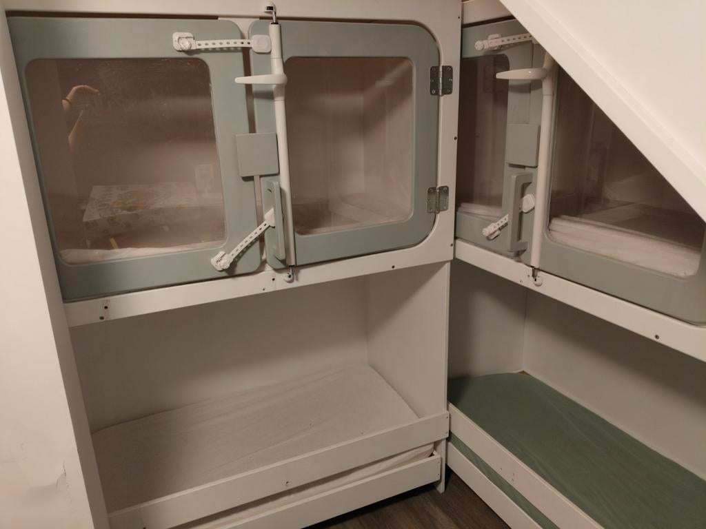 Duo bed, Ophalen of Verzenden, 180 cm of meer, 85 tot 100 cm