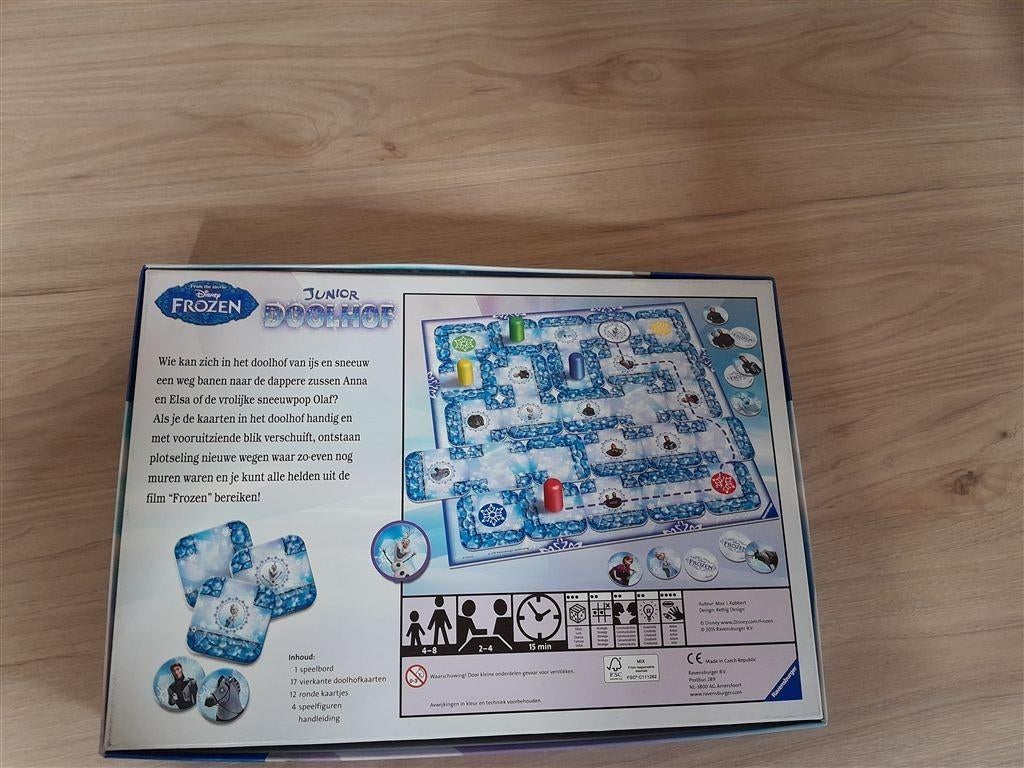 Junior doolhof disney frozen - s1519, Hobby en Vrije tijd, Gezelschapsspellen | Bordspellen, Verzenden, Zo goed als nieuw
