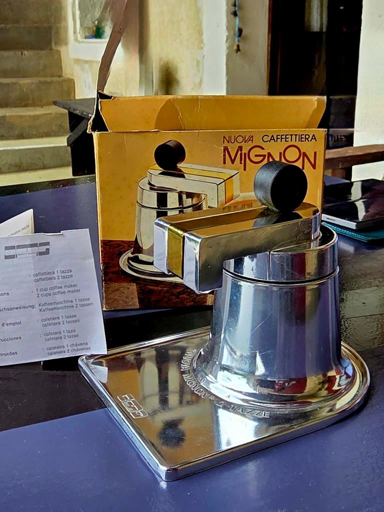 Zeldzaam Bialetti Nuova Caffettiera Mignon, nieuw in doos, Overige modellen, Nieuw, Gemalen koffie, Ophalen of Verzenden