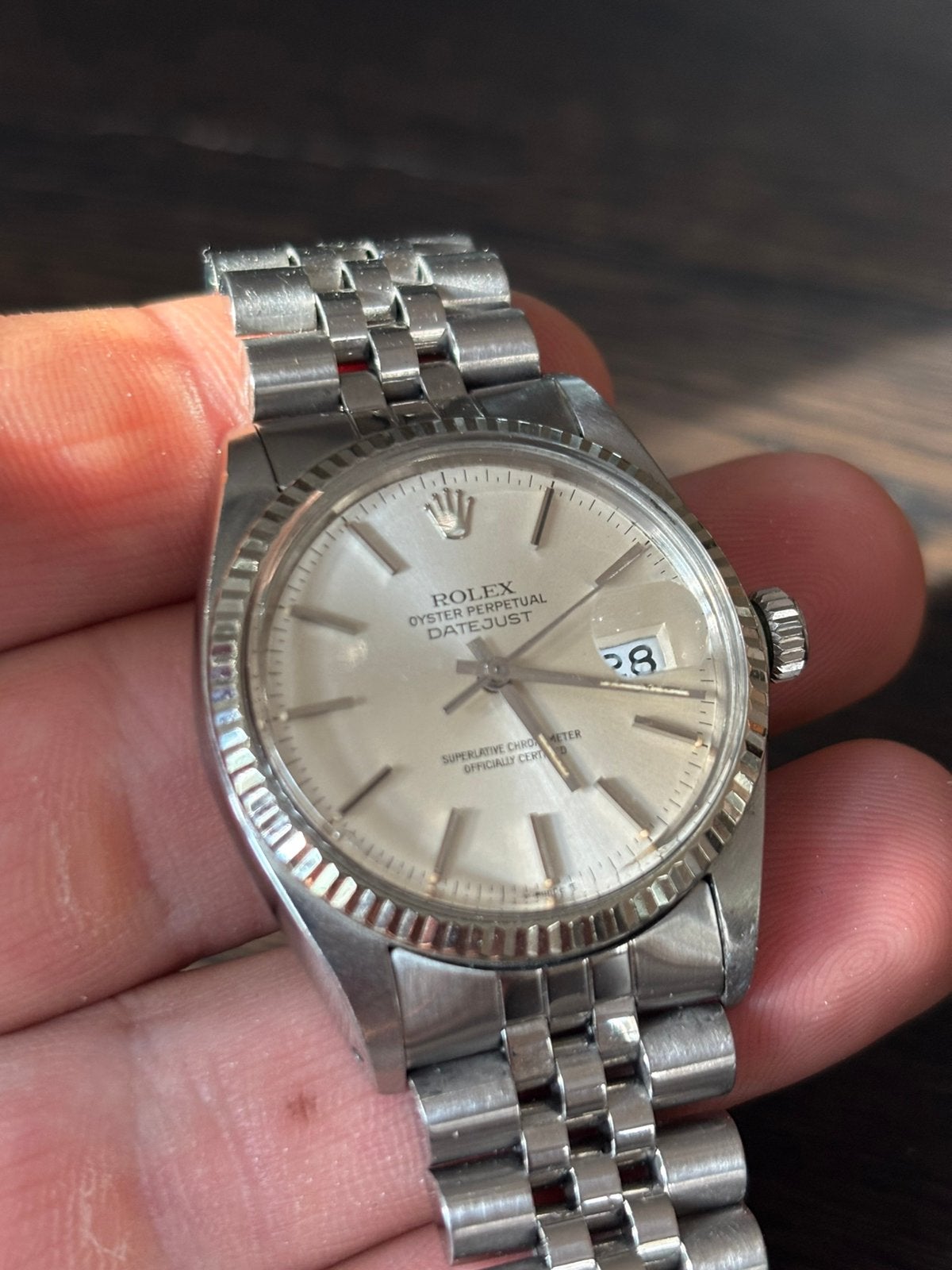 Rolex Datejust 16014, Staal, Gebruikt, Polshorloge, Ophalen of Verzenden