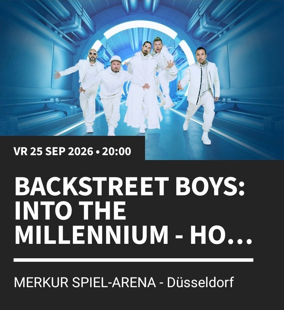 Backstreet Boys 25 sept Düsseldorf 2x Golden Circle 1 Rechts, Tickets en Kaartjes, Eén persoon