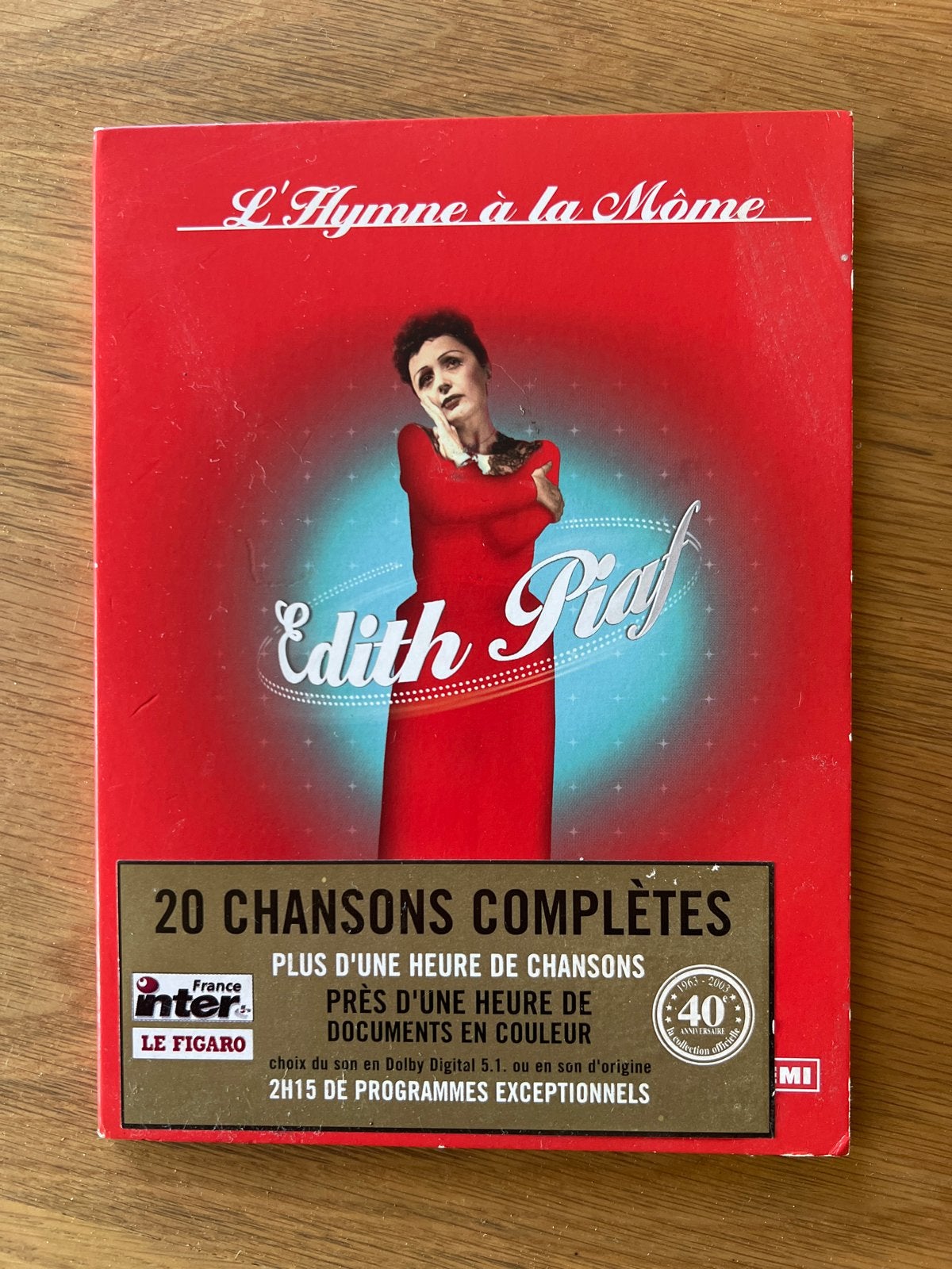 Edith Piaf - L'Hymne à la Môme DVD (20 complete songs), Bonusmateriaal, Alle leeftijden, Ophalen of Verzenden, Zo goed als nieuw
