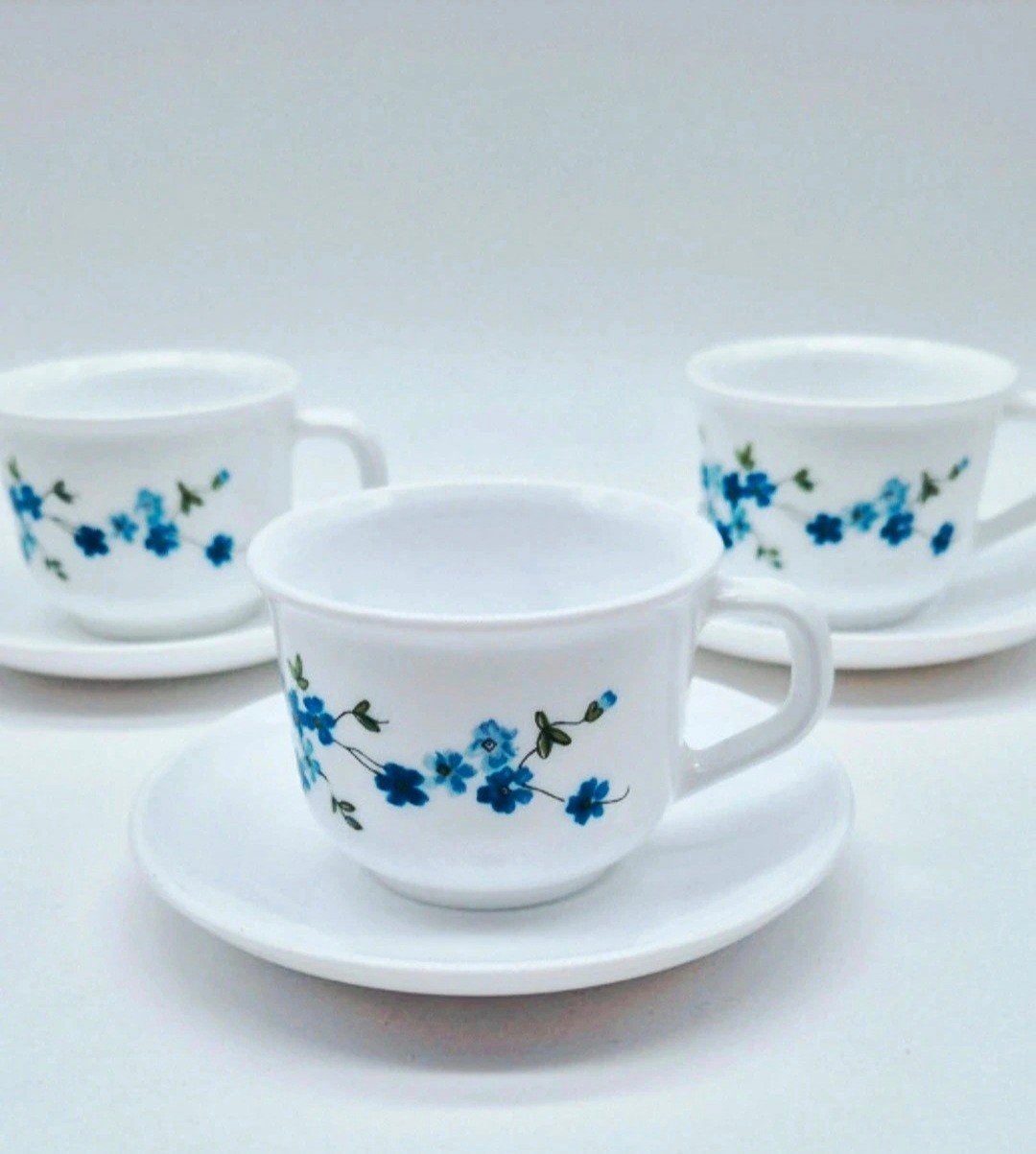 3 Arcopal France Veronica kop en schotel sets, Ophalen of Verzenden