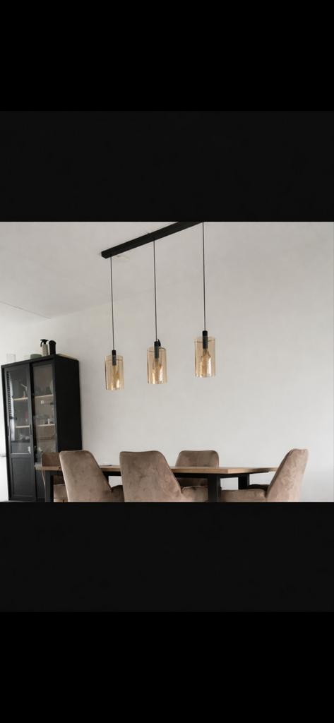 Hanglamp Woonexpress, Huis en Inrichting, Lampen | Hanglampen, Ophalen, Gebruikt, Glas, Minder dan 50 cm