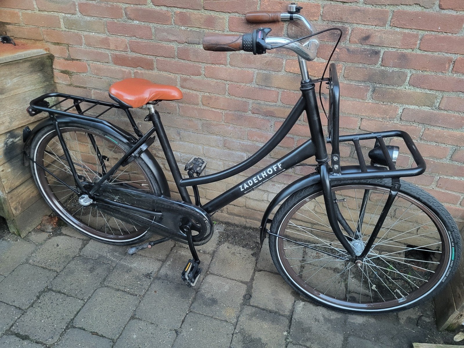 Stoere 26inch Zadelhof transportfiets Nexus3 etc v.a 9jaar, Terugtraprem, Gebruikt, Versnellingen, Zadelhoff