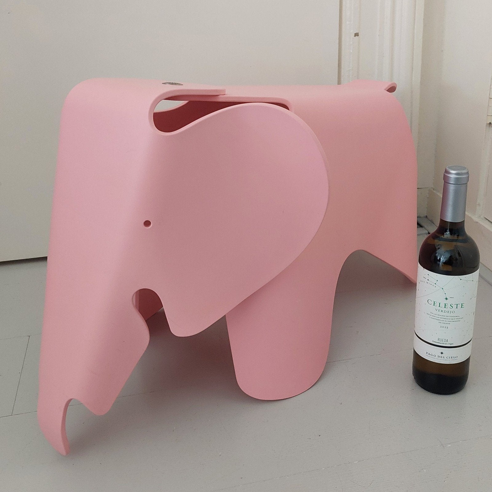 Vitra Eames Elephant Groot Roze Design Kruk Stoeltje Stoel, Ophalen