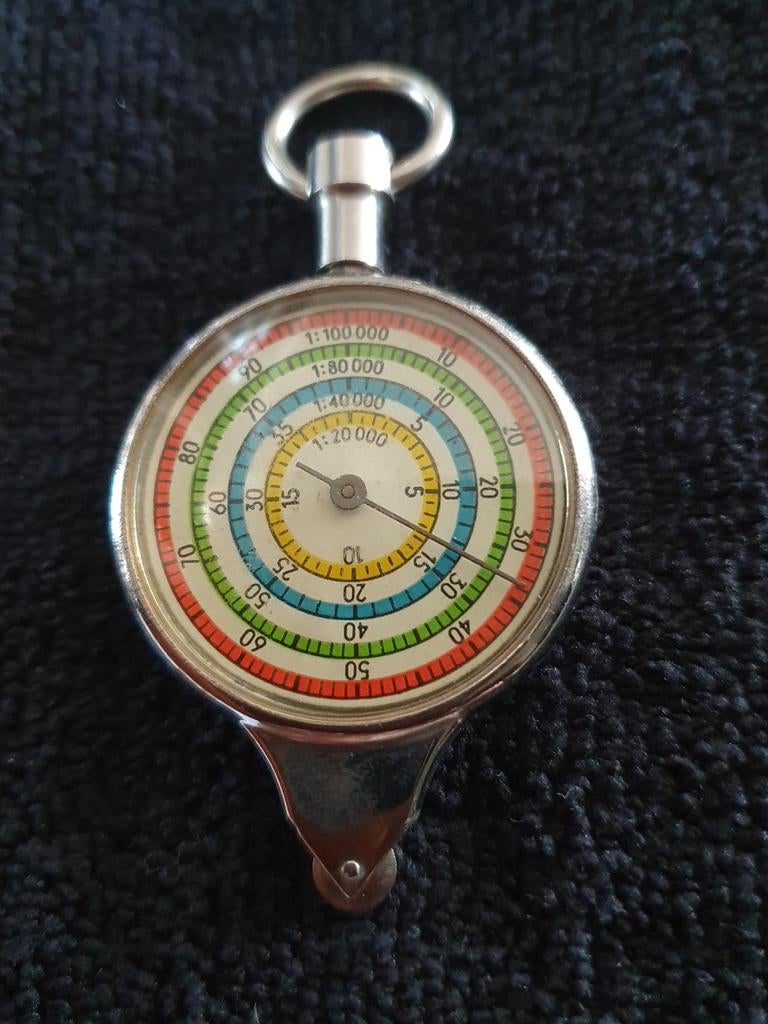 Vintage Kaartmeter / Curvimeter - Nauwkeurige Afstandsmeting, Antiek en Kunst, Ophalen of Verzenden