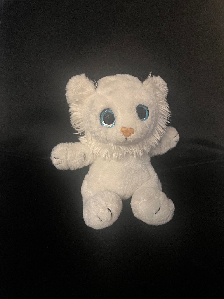 World of Plush knuffel witte leeuw: 20 cm groot, Kinderen en Baby's, Speelgoed | Knuffels en Pluche, Overige typen, Ophalen of Verzenden
