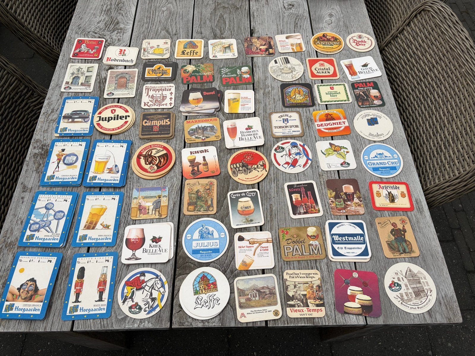 Oude Belgische bierviltjes - ca. 100 stuks, Ophalen of Verzenden, Gebruikt