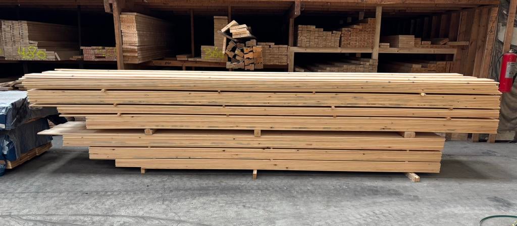 Partijaanbieding Grenen Vloerhout/Puntschroot, Ophalen, Nieuw, 250 cm of meer, Planken