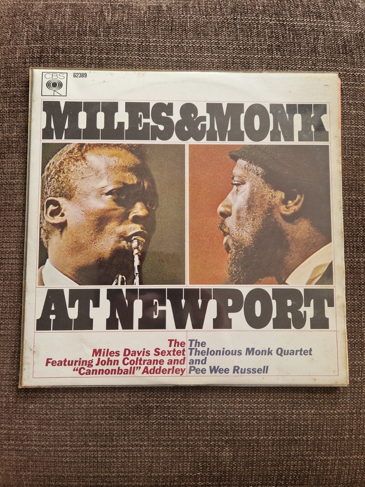 Miles & Monk at Newport - Jazz LP (CBS 62389), Cd's en Dvd's, Vinyl | Jazz en Blues, Gebruikt, Originele persing, Ophalen of Verzenden