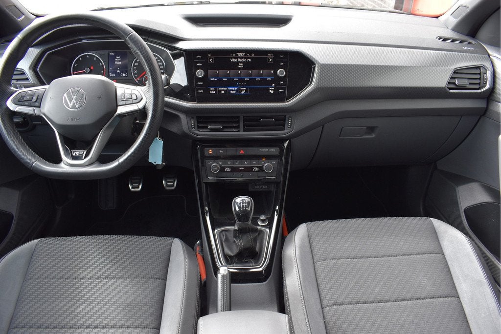 Volkswagen T-Cross 1.0 TSI R-Line Adaptive cruise, Carplay,, Voorwielaandrijving, Automatische klimaatregeling, T-Cross, Gebruikt