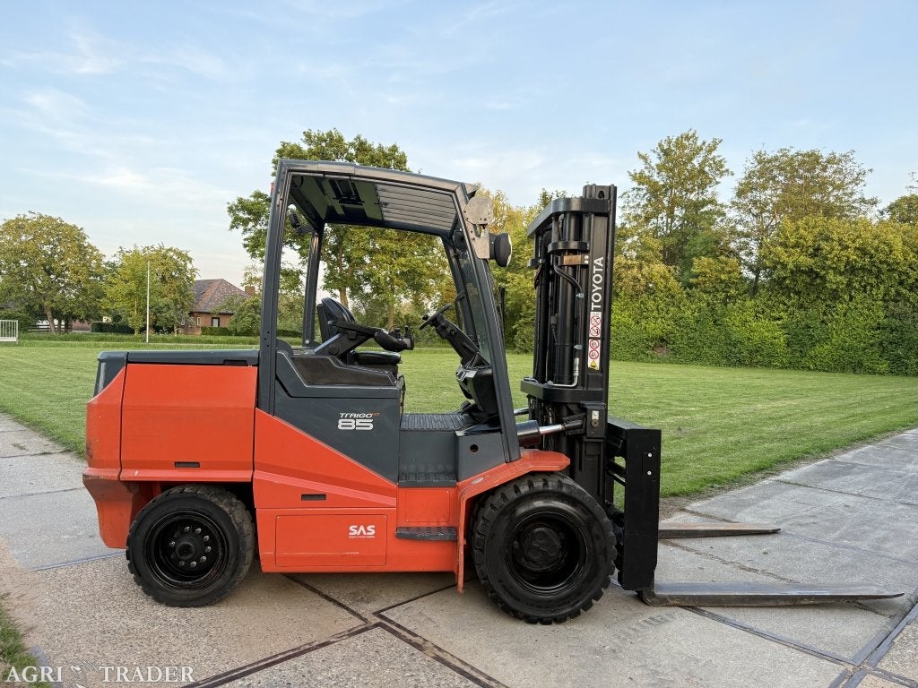 Toyota 8.5 tonner elektrisch Sideshift vorkversteller 250 uu, Info@vanbeurdenheftrucks.nl, Heftruck, Ophalen of Verzenden, Toyota
