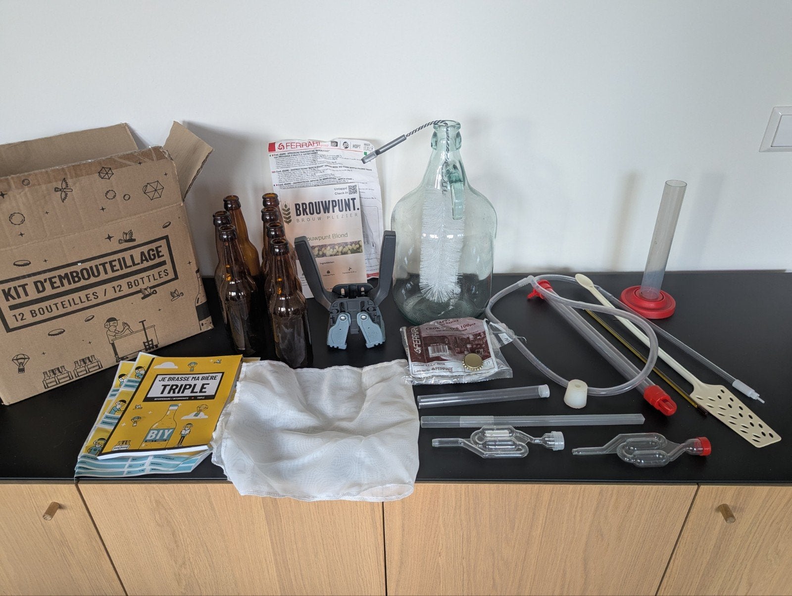Bierbrouw pakket, Ophalen, Overige thema's, Zo goed als nieuw, Herbruikbaar