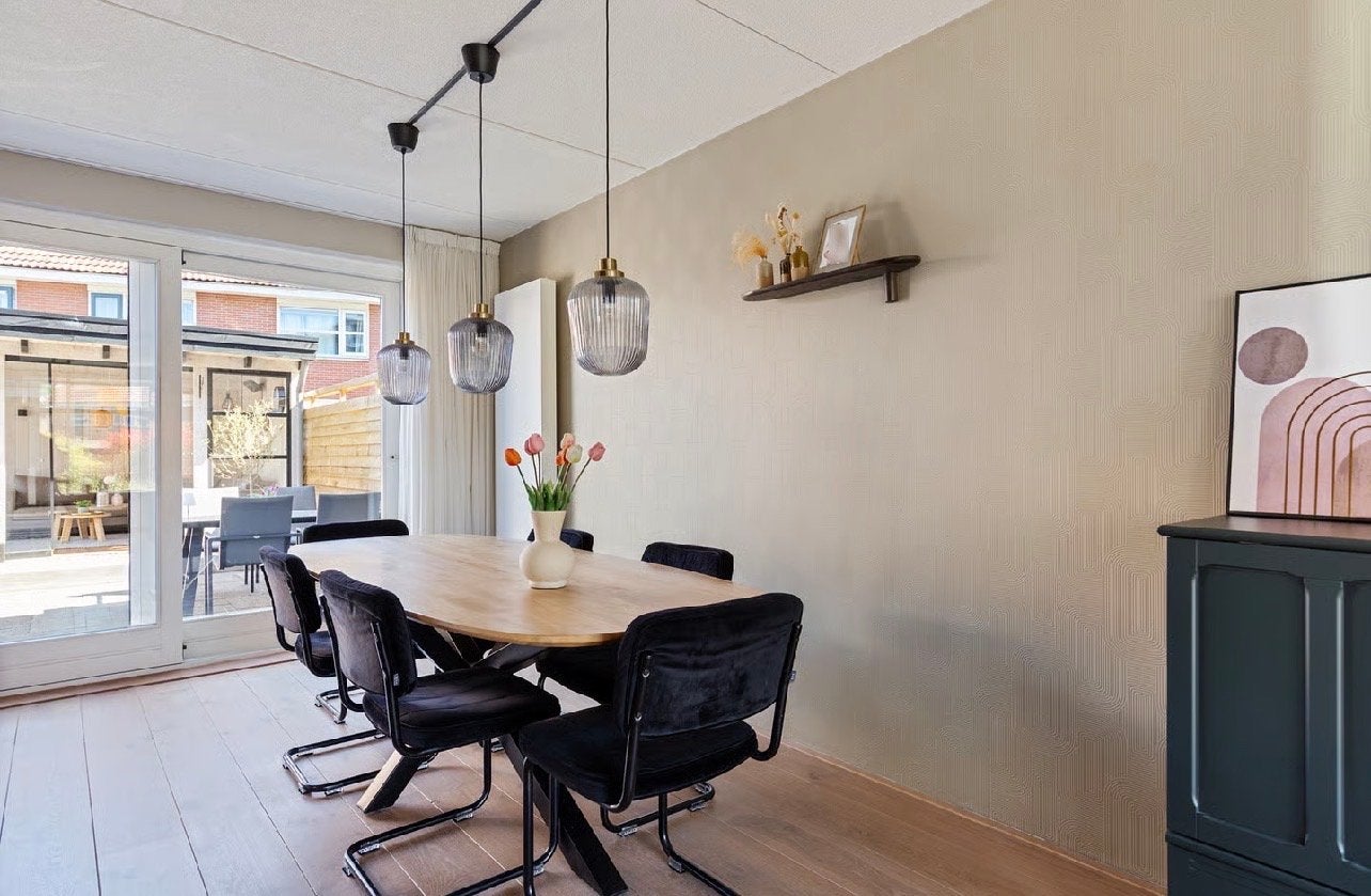 Hanglampen (3 stuks), Huis en Inrichting, Ophalen, Zo goed als nieuw, Glas