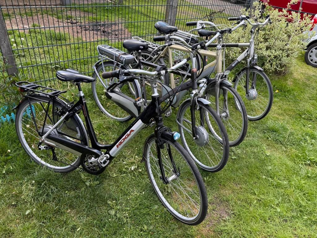 Partij elektrische fietsen elektrische fiets koga batavus, 51 tot 55 cm, Ophalen, Gebruikt, Batavus