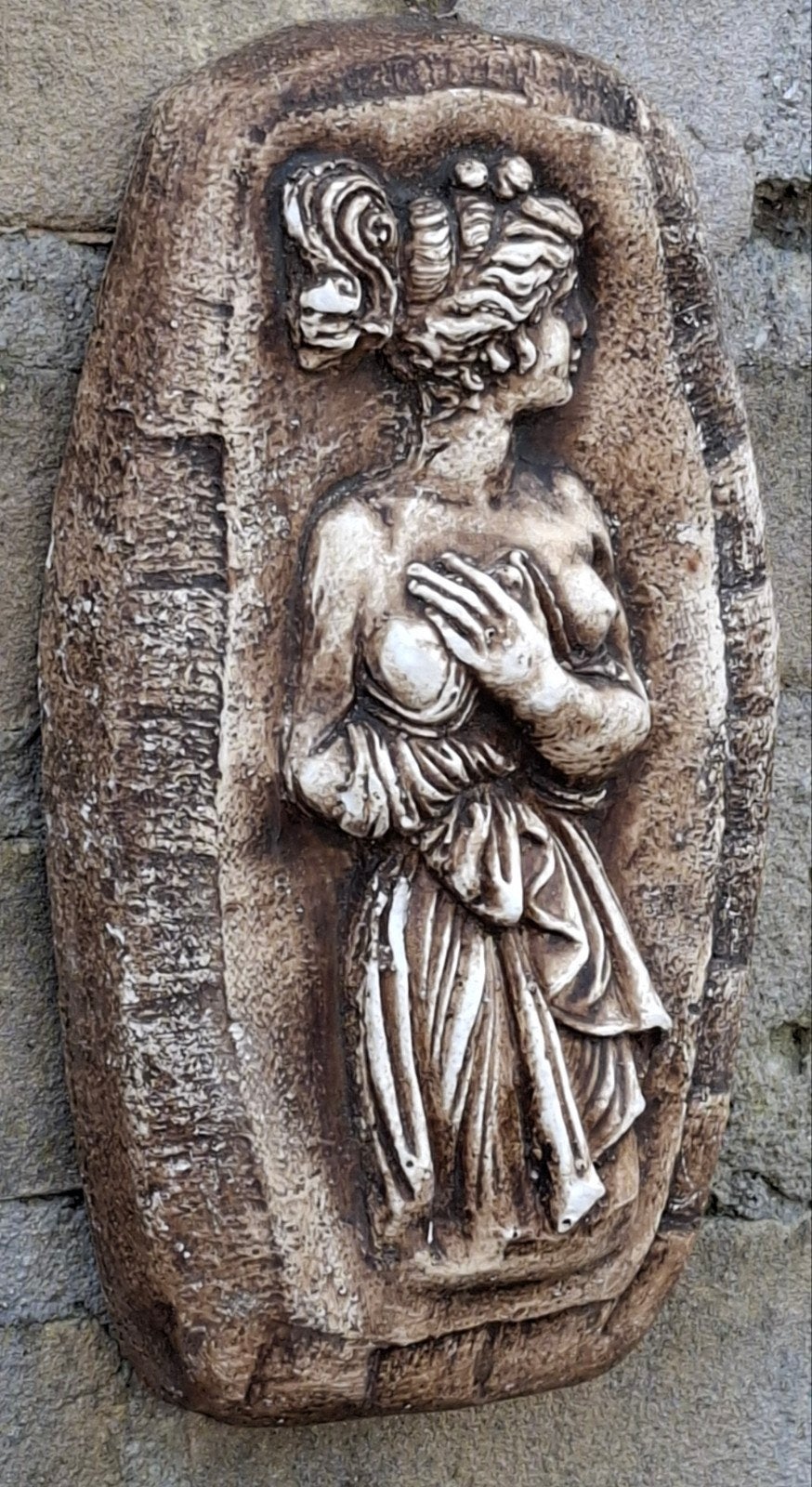 JUNO. Romeinse godin. Reliëf. Ca 1900. 11/19 cm., Ophalen