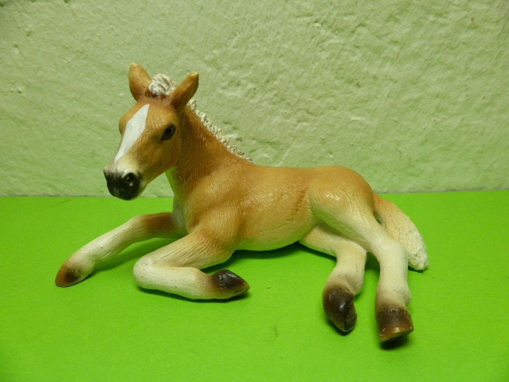 Schleich 13292 haflinger veulen. dierfiguur, Ophalen of Verzenden, Zo goed als nieuw, Paard, Beeldje of Figuurtje