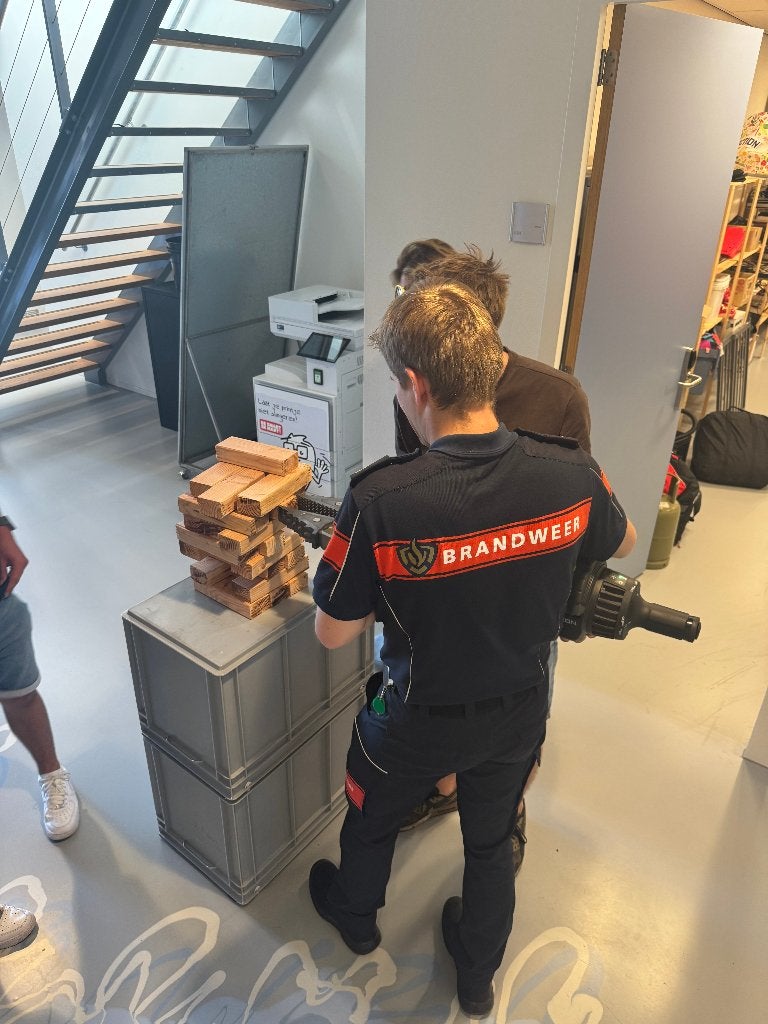 XXL Jenga blokken te koop, Vijf spelers of meer, Ophalen of Verzenden, Gebruikt, Overig