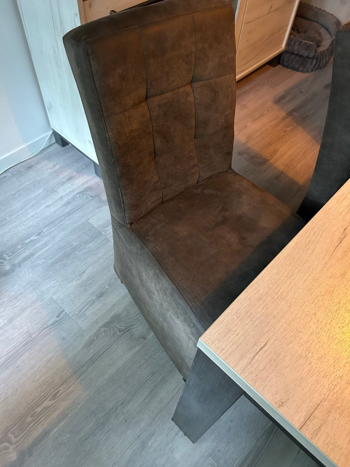 Complete Woonkamerset - Eettafel, Stoelen, Dressoir, TV-meub