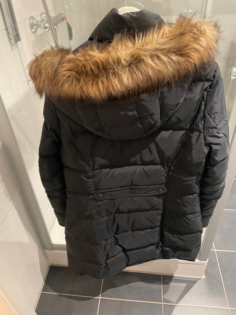 Donsjas parka, Ophalen, Blauw, Maat 42/44 (L), Zo goed als nieuw