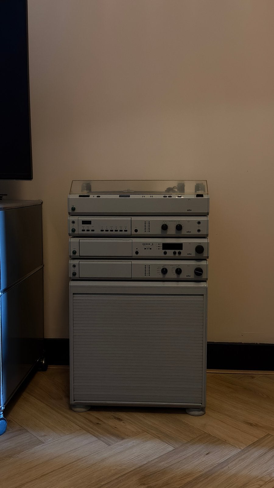 Braun Atelier Audio Systeem MOMA vintage design A1 P1 T1 C1, Gebruikt, Cassettedeck, Losse componenten, Ophalen