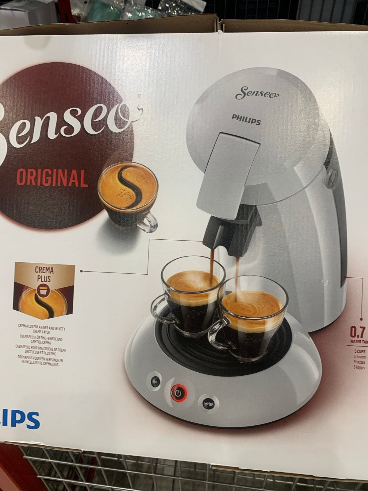 Philips Senseo Original Koffiepadapparaat - Wit, Koffiepads en cups, Ophalen of Verzenden, 4 tot 10 kopjes, Koffiemachine