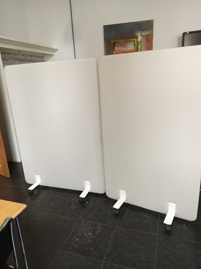 akoestische scheidingswanden, twee stuks, verrijdbaar, Ophalen, Zo goed als nieuw