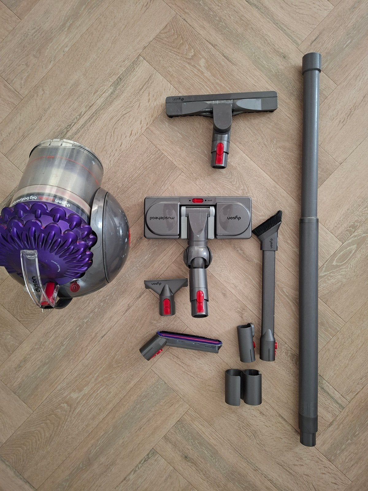 Dyson cinetic  big ball parqet, Witgoed en Apparatuur, Stofzuigers, Combi-reiniger, Gebruikt, Geschikt voor harde vloeren, Ophalen of Verzenden