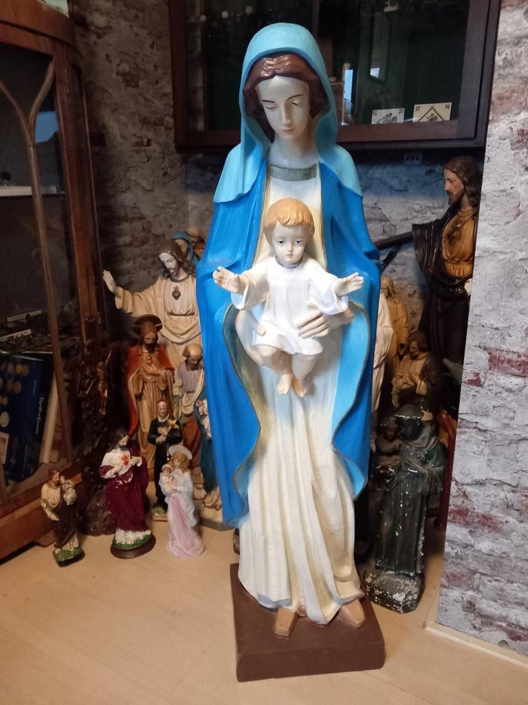 Groot Maria beeld voor grote nis buiten, Antiek en Kunst, Antiek | Religie, Ophalen