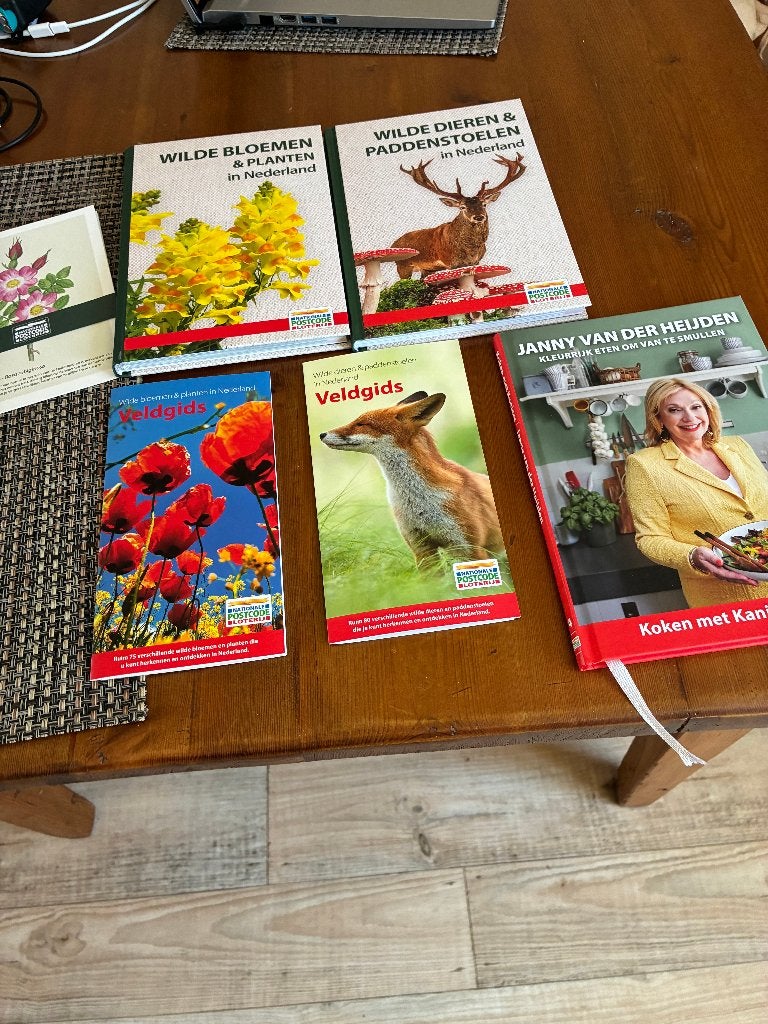 3 boeken Postcode Loterij Bloemen, Dieren, Koken met Kanjers, Ophalen of Verzenden, Nieuw, School, Studie en Wetenschap