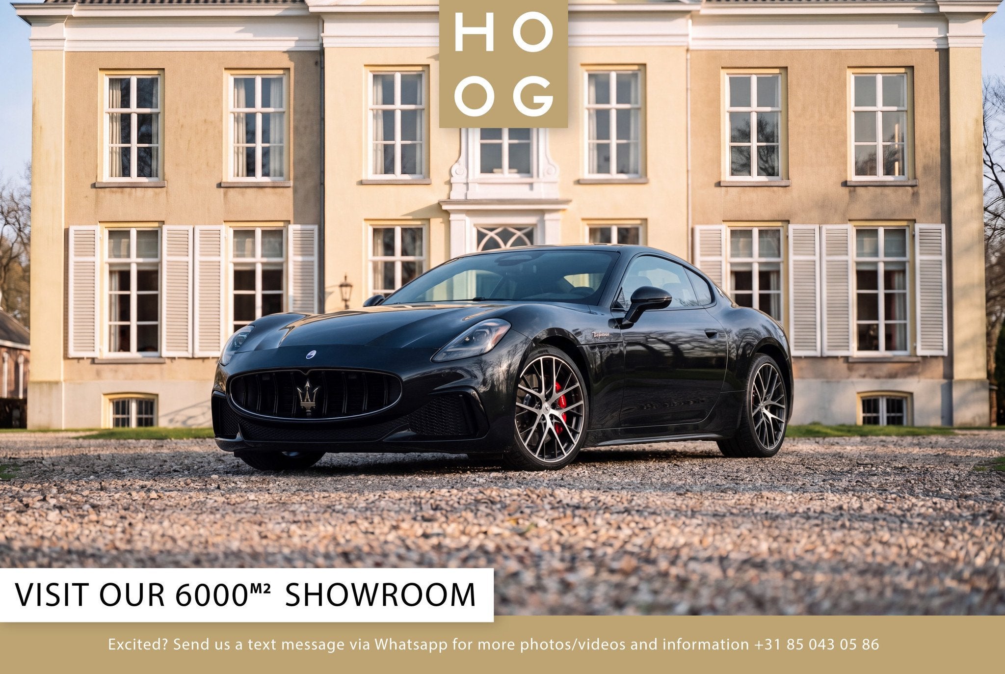 Maserati GranTurismo V6 AWD Trofeo (bj 2024, automaat), Auto's, Maserati, Automaat, Gebruikt, 4 stoelen, Zwart