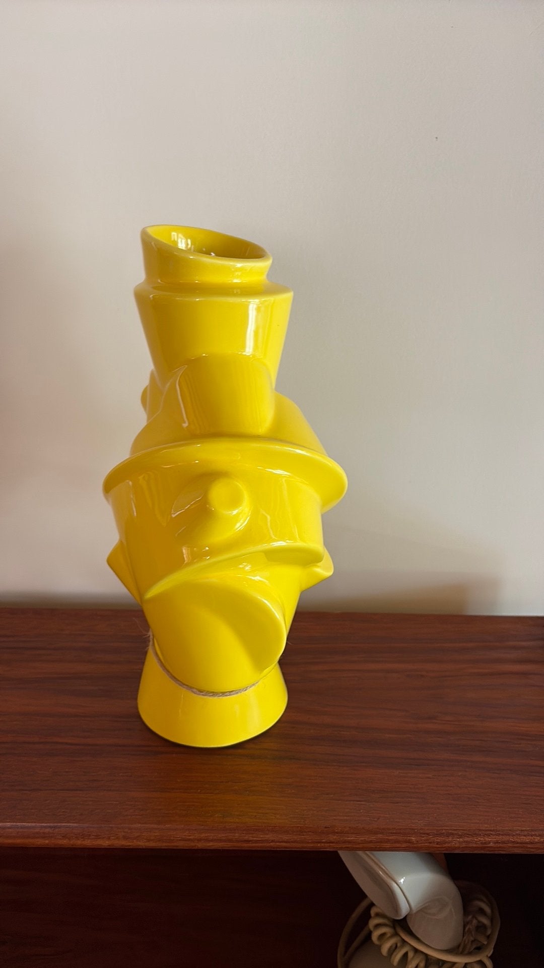 Muuto Closely Separated Vase Vaas, Geel, Ophalen of Verzenden, Zo goed als nieuw, X