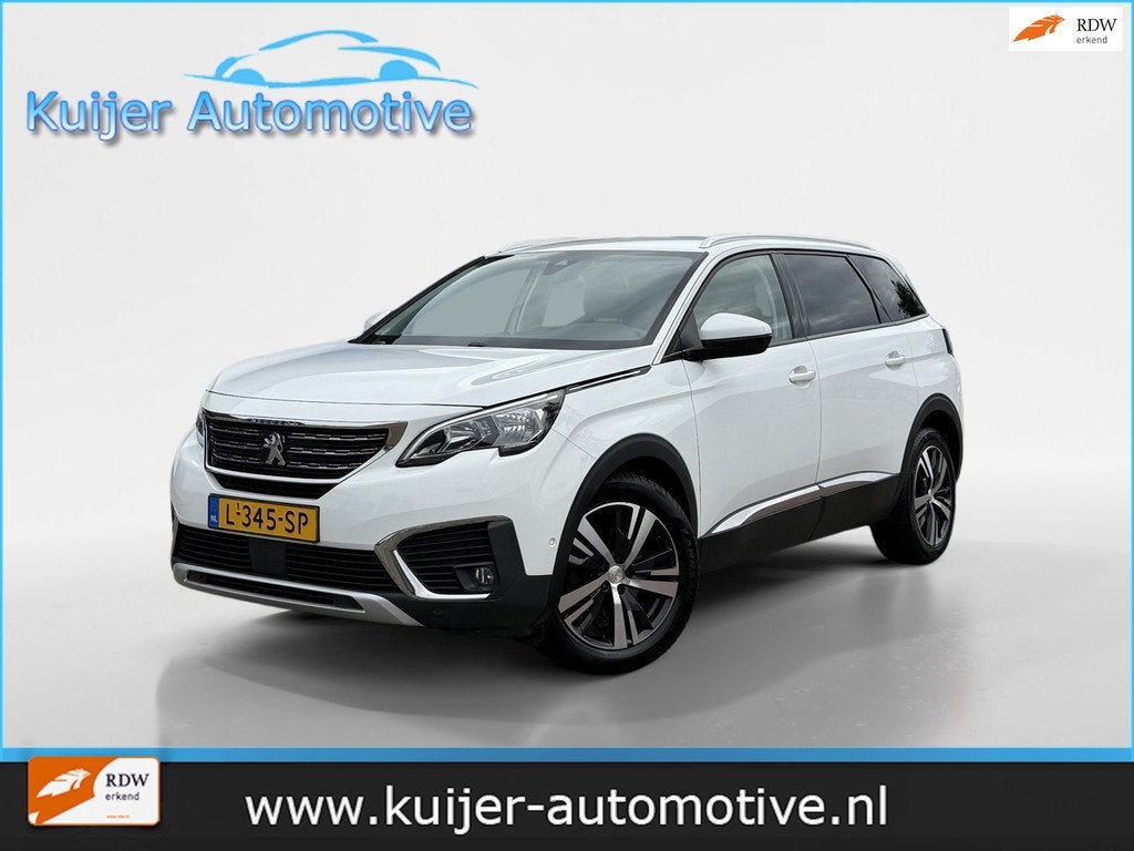 Peugeot 5008 1.2 PureTech Allure Automaat 7-Persoons, Auto's, Peugeot, Gebruikt, 1199 cc, Wit, Bedrijf