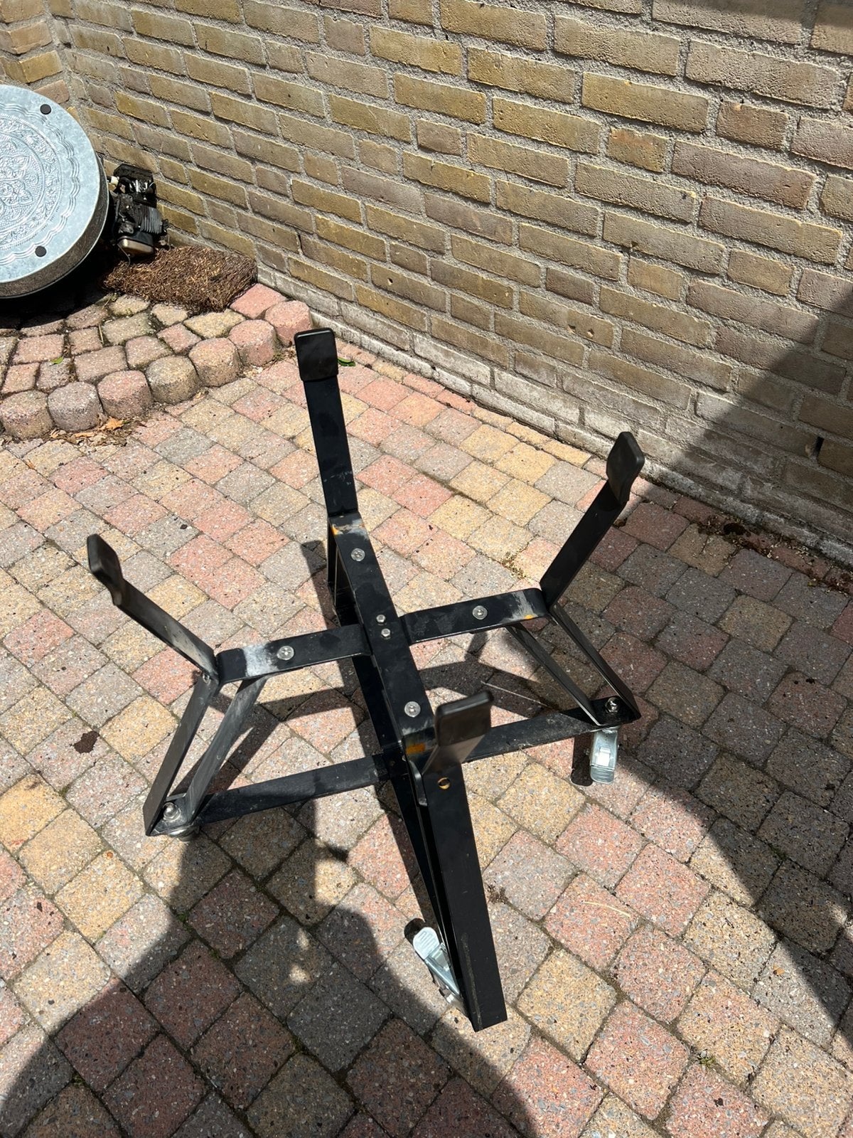 Verplaatsbare bbq houdder, Tuin en Terras, Ophalen, Zo goed als nieuw, Rechthoekig
