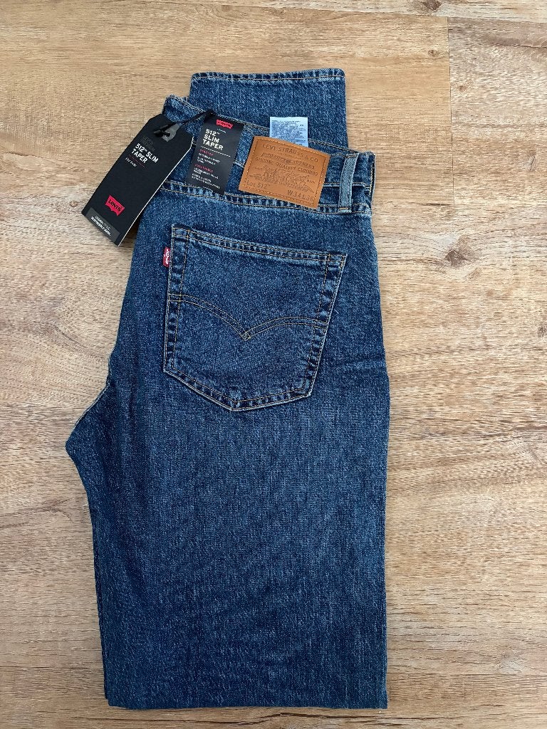 Levi's spijkerbroek 34/36 - 512 slim taper, Blauw, Nieuw, Ophalen of Verzenden, W33 - W34 (confectie 48/50)