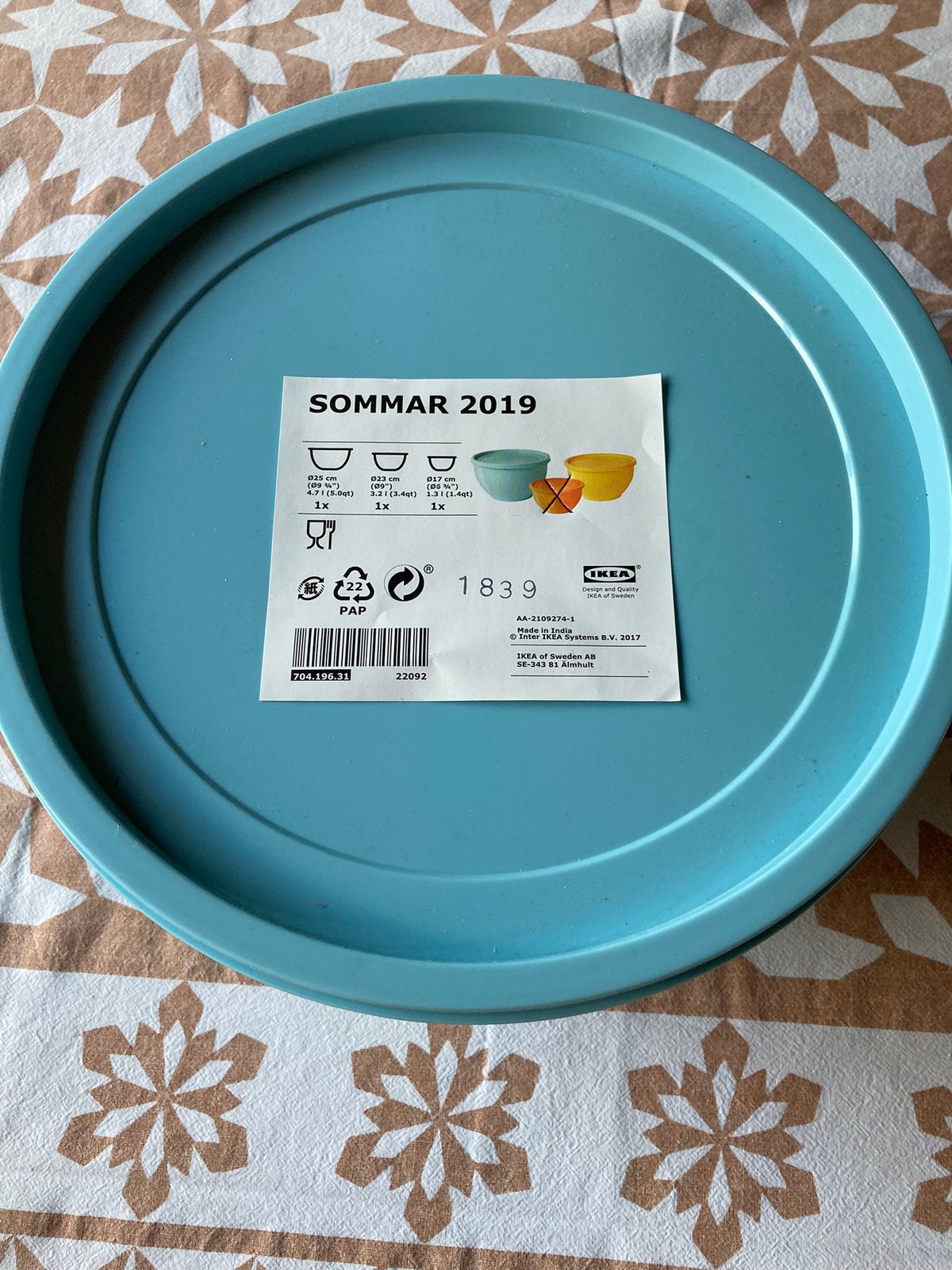 Nieuw: Ikea Sommar voorraadschalen, IKEA, Kunststof, Nieuw, Ophalen of Verzenden