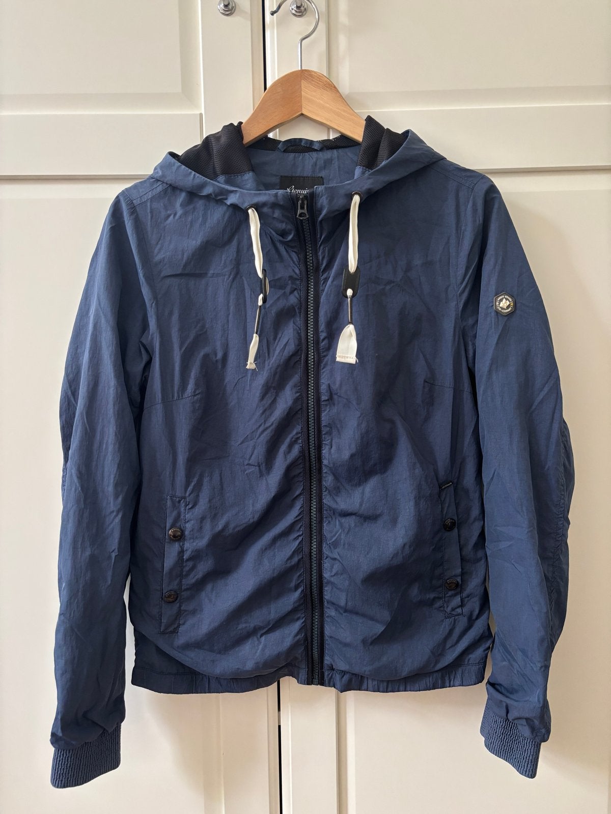 Khujo damesjas donkerblauw maat S - Lichtgewicht tussenjas, Ophalen of Verzenden, Zo goed als nieuw, Maat 36 (S), Blauw