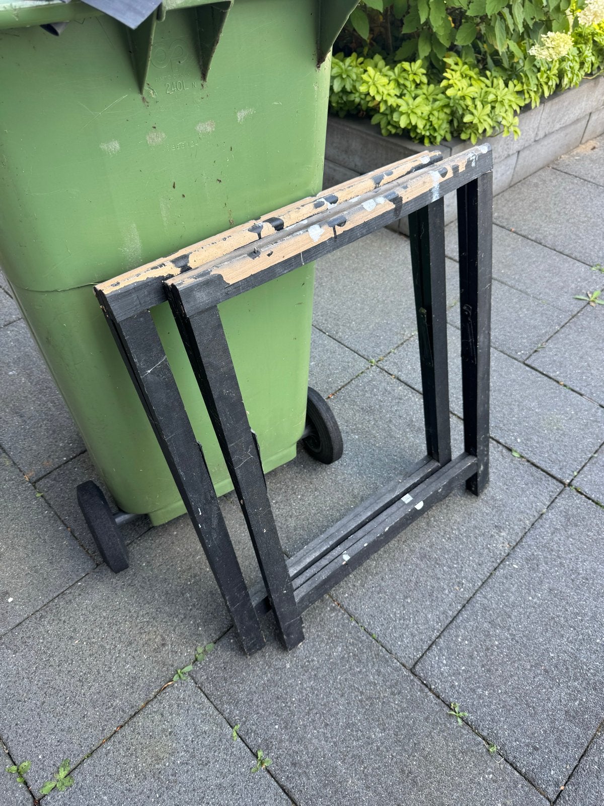Twee schragen, Doe-het-zelf en Verbouw, Werkbanken, Ophalen, Gebruikt