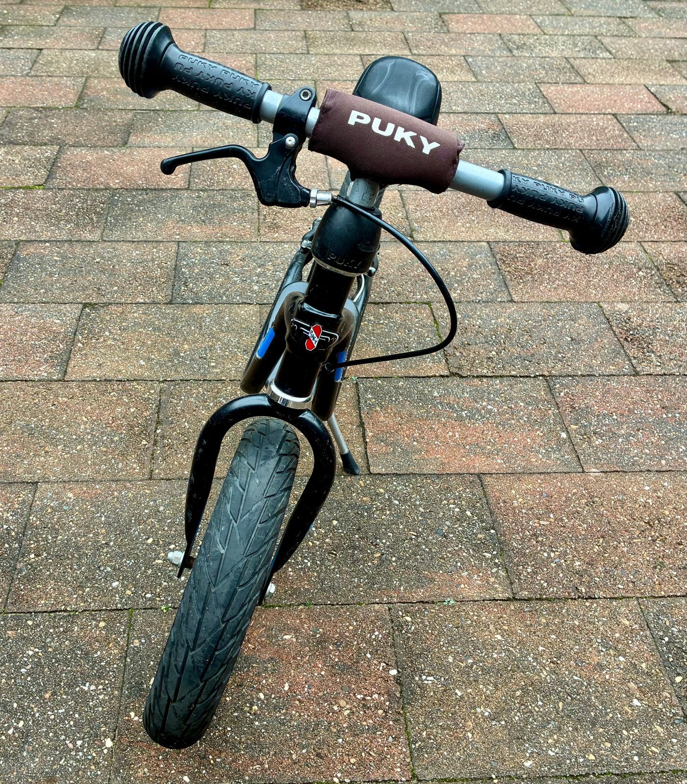 Puky XL Loopfiets met handrem - Blauw/Zwart, Ophalen, Gebruikt, Velgrem, Minder dan 16 inch