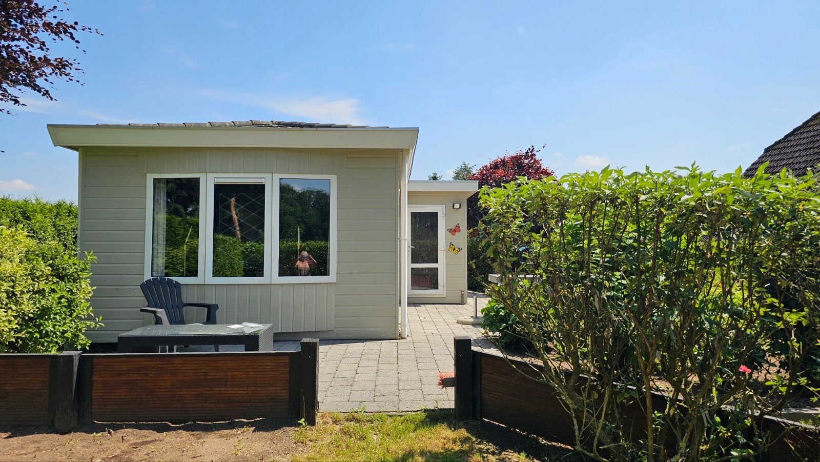 T.K Chalet 12 x 4m² met aanbouw een eigen oprit/Veluwe!, Caravans en Kamperen, Stacaravans, Tot en met 4