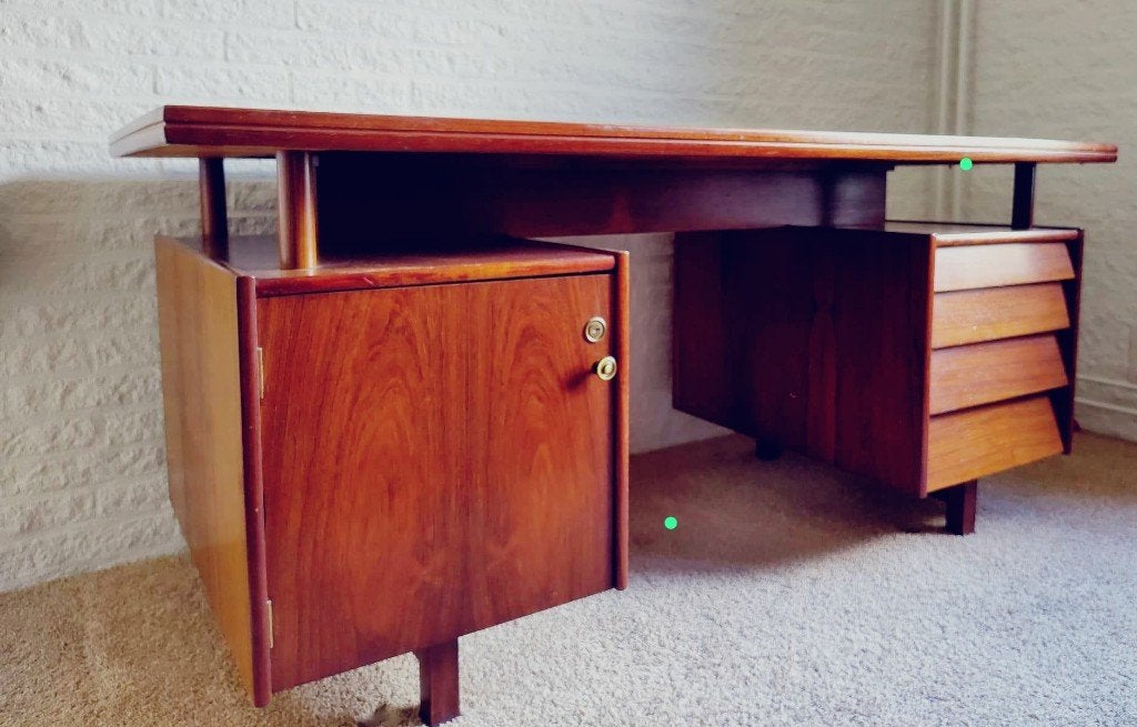 vintage design bureau, Ophalen, Overige typen, Gebruikt, Hout
