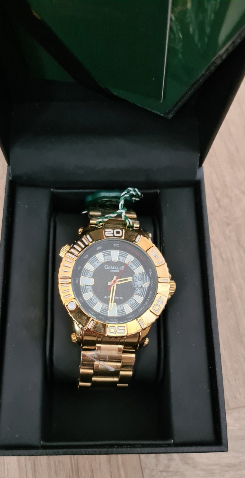 Gamages London Heren Horloge Goud Automatisch NIEUW, Sieraden, Tassen en Uiterlijk, Ophalen of Verzenden