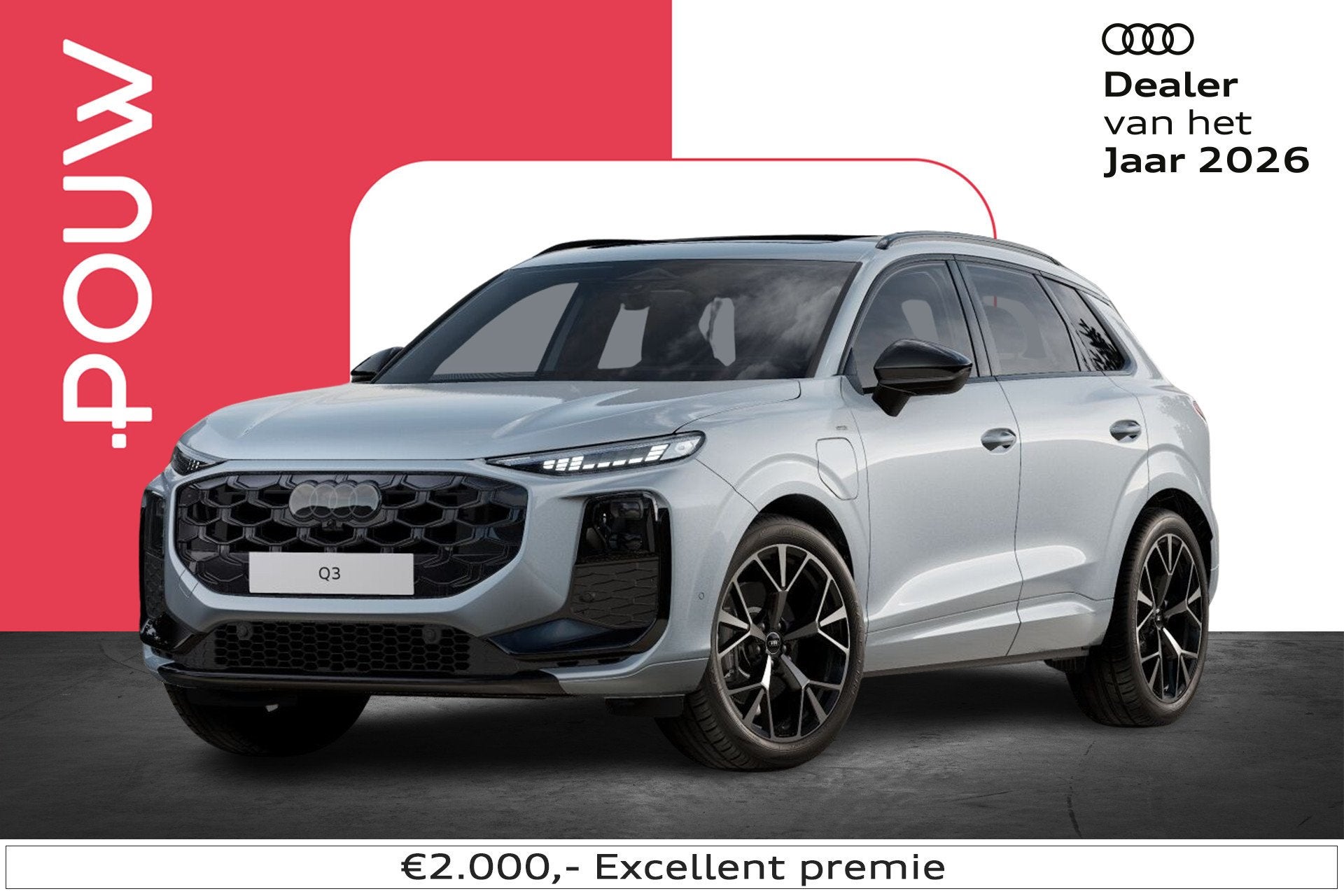 Audi Q3 1.5 e-hybrid 272pk S Edition | Panoramadak | 20" Vel, Auto's, Audi, 12 maanden, 1800 kg, 4 cilinders, 150 min