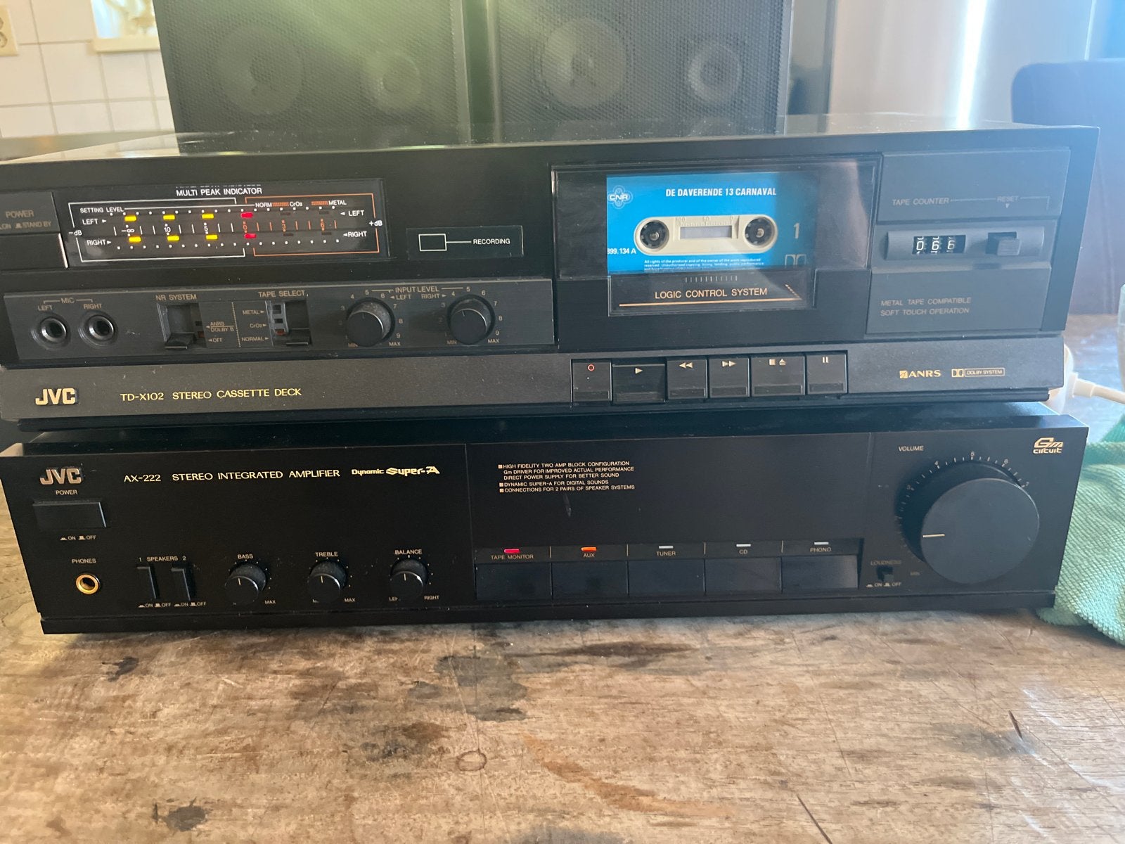 JVC TD-X102 Stereo Cassette Deck - Logic Control System, Ophalen of Verzenden, Enkel, JVC, Tiptoetsen