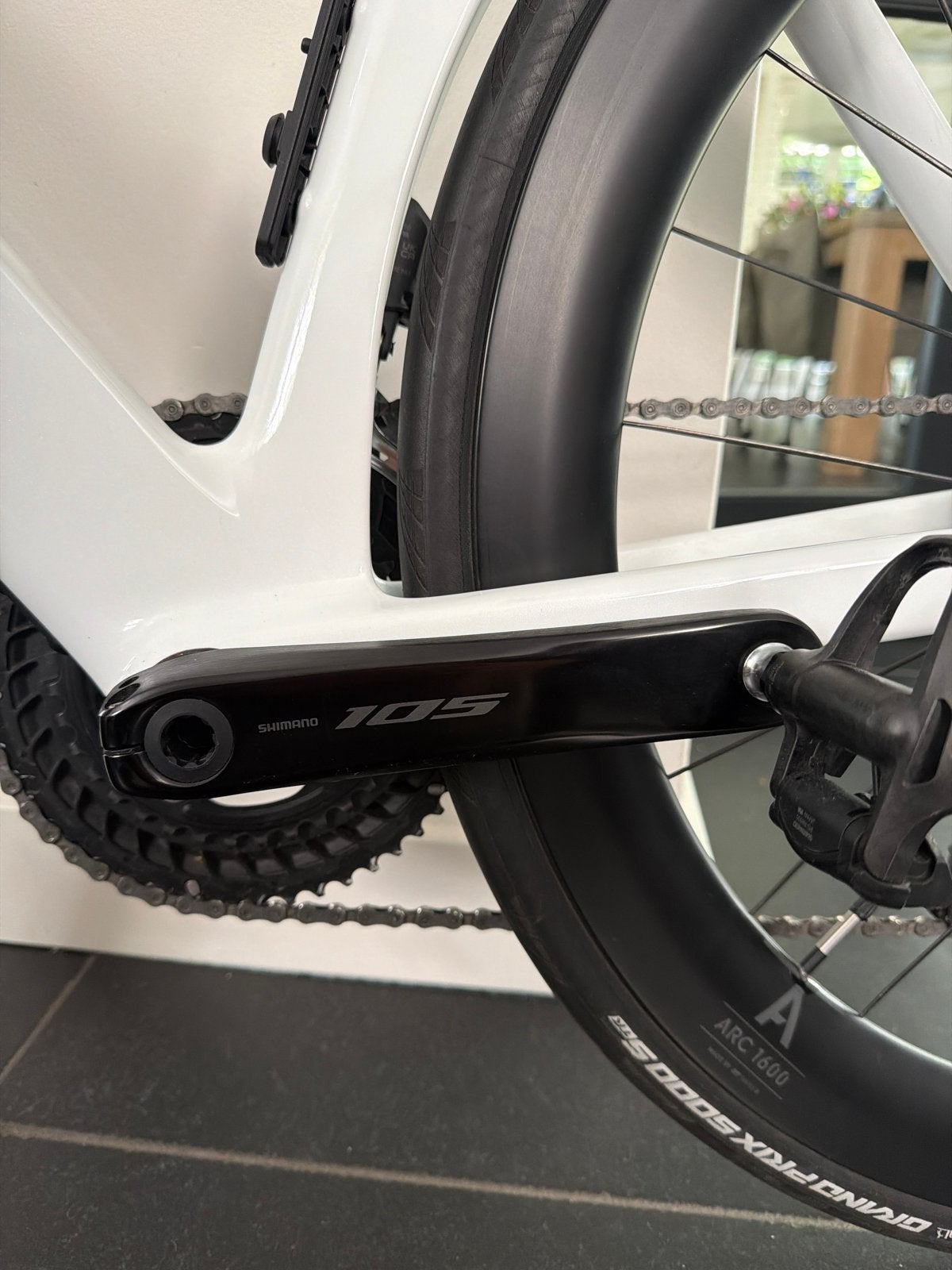 Shimano 105 Crankstel met 4iiii Powermeter (172.5mm), Crankstel of Pedalen, Ophalen of Verzenden, Zo goed als nieuw, Aluminium