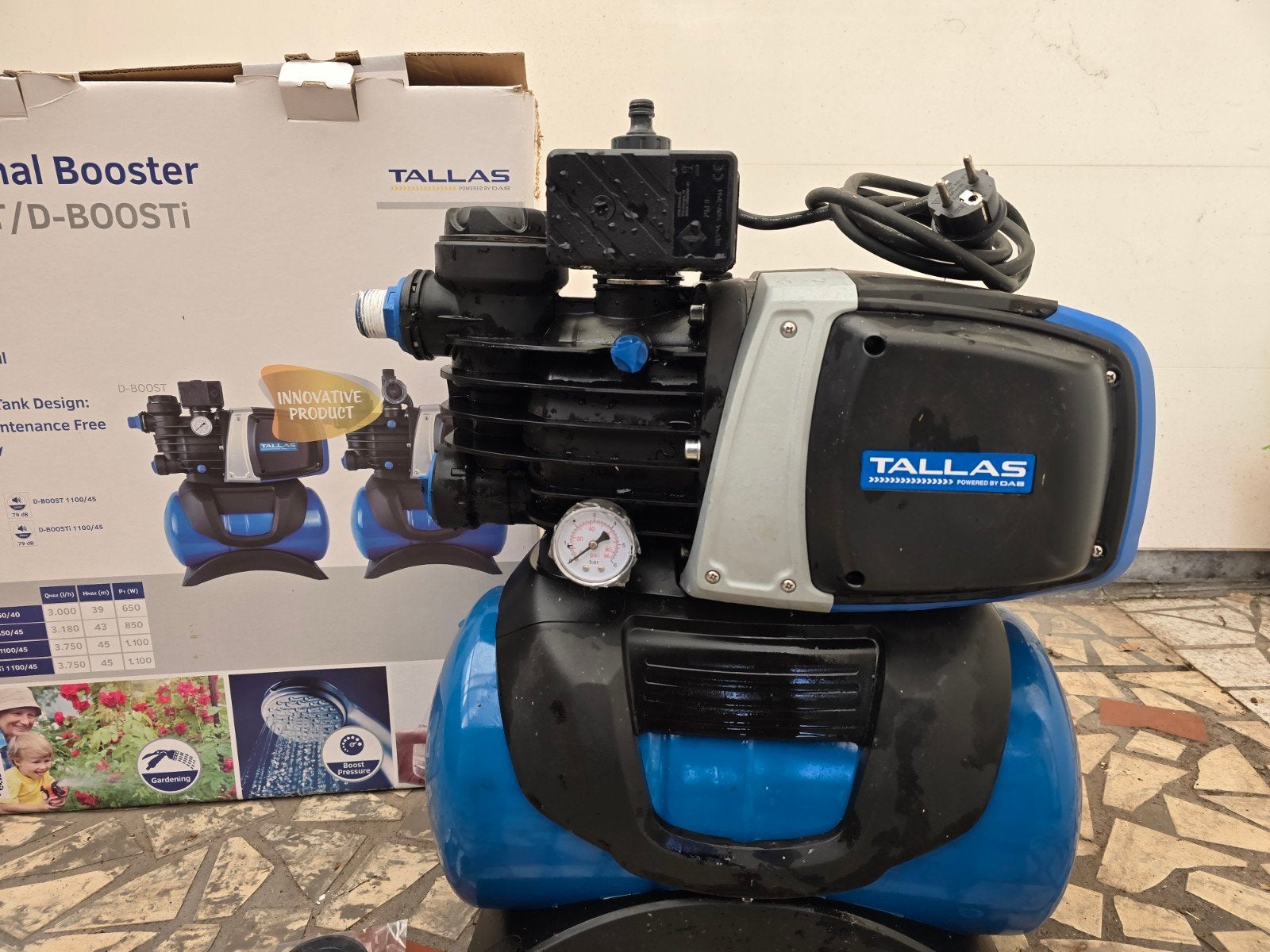 Tallas D-BOOST 850 - Hydrofoorpomp, Tuin en Terras, Ophalen