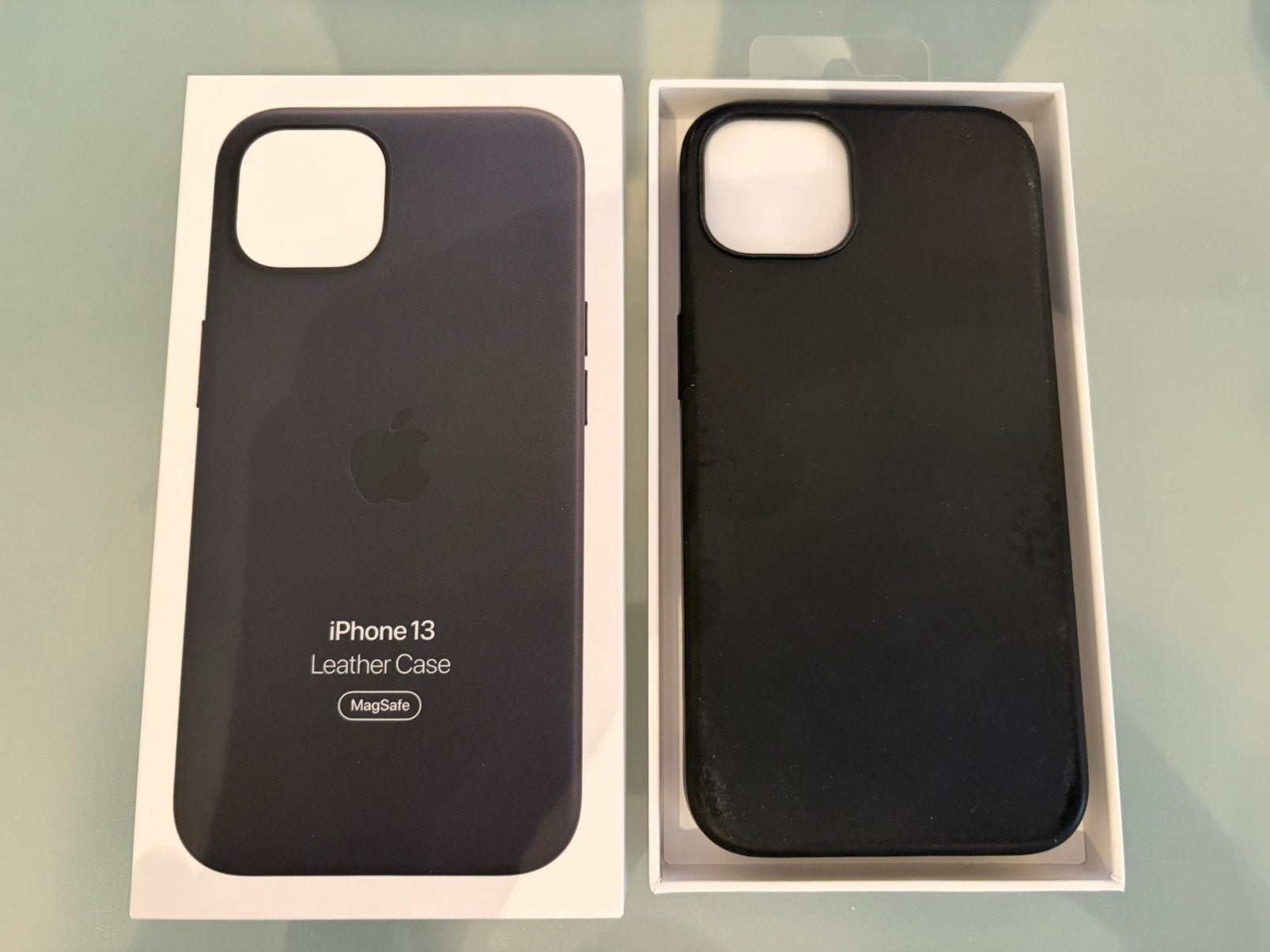 Apple Iphone 13 leather case origineel, Ophalen of Verzenden, Zo goed als nieuw, IPhone 13