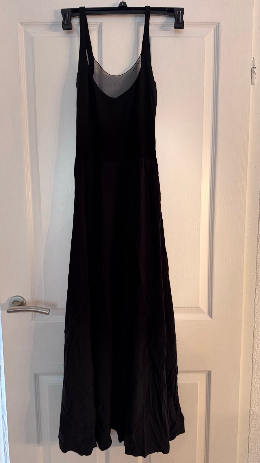 Hugo Boss Zwarte Maxi Jurk Travelstof Maat M, Kleding | Dames, Jurken, Maat 38/40 (M), Zwart, Ophalen of Verzenden, Zo goed als nieuw